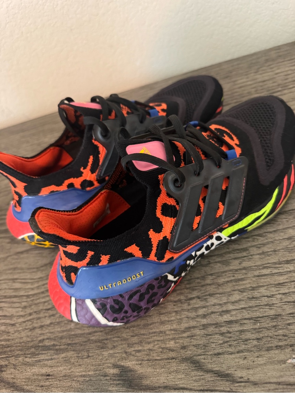 Adidas Ultraboost 22 Rich Mnisi Athletic Sneakers – Black & Orange Accent